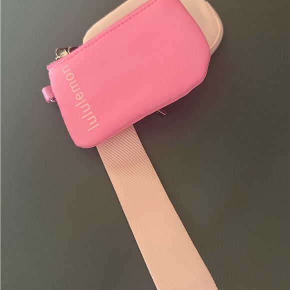 Lululemon Pink and Light Pink Dual Pouch Wristlet - Picture 2 of 3